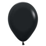 Deluxe Black 11″ Latex Balloons (10 count)