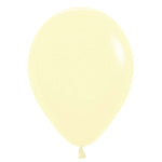 Pastel Matte Yellow 11″ Latex Balloons (10 count)
