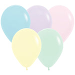 Pastel Matte Assorted 11″ Latex Balloons (10 count)