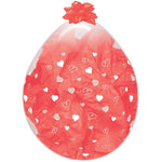 Stuffing Infinity Hearts - Crystal Clear 18″ Latex Balloons (5 count)