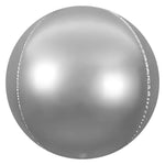 3D Sphere - Satin Silver 21″ Balloon