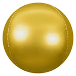 3D Sphere - Satin Gold 7 inch
