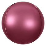 3D Sphere - Satin Burgundy 7 inch