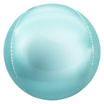 3D Sphere - Metallic Pastel Blue 21″ Balloon
