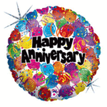 Party Anniversary Holographic 18" Balloon