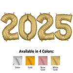 2025 - Anagram Numbers Kit (air-fill Only) Silver 16″ Balloons