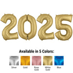 2025 - Anagram Numbers Kit Rose Gold 34″ Balloons