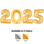 2025 - Megaloon Numbers Kit Gold 40″ Balloons
