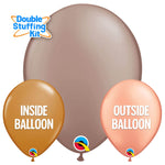 Rose Dawn - Double-stuffing Kit 11″ Latex Balloons (100 count)