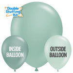 Pastel Mint - Double-stuffing Kit 11″ Latex Balloons (100 count)