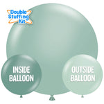 Pastel Mint - Double-stuffing Kit 17″ Latex Balloons (50 count)