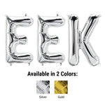 Eek - Northstar Letters Kit (air-fill Only) Gold 16″ Balloons