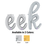 Eek - Betallic Script Letters Kit (air-fill Only) Gold