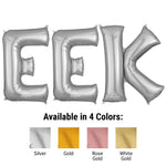 Eek - Anagram Letters Kit Silver 34″ Balloons