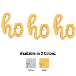 Ho Ho Ho - Betallic Script Letters Kit (air-fill Only) Gold