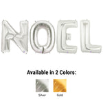 Noel - Megaloon Letters Kit Silver 40″ Balloons