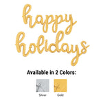 Happy Holidays - Betallic Script Letters Kit (air-fill Only) Gold