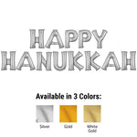 Happy Hanukkah - Anagram Letters Kit Gold 34″ Balloons