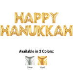 Happy Hanukkah - Megaloon Letters Kit Gold 40″ Balloons