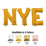 NYE - Anagram Letters Kit (air-fill Only) Gold 16″ Balloons