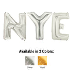 NYE - Megaloon Letters Kit Gold 40″ Balloons