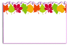 Enclosure Card - Fall Leaves (50 count)