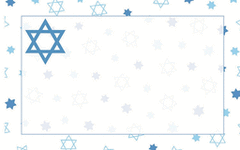 Enclosure Card - Hanukkah Star of David (50 count)