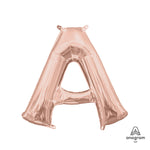 Rose Gold Letter A 16″ Balloon