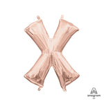 Rose Gold Letter X 16″ Balloon