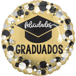 Felicidades Graduados Circles & Dots 17″ Balloon