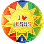 I ❤️ Jesus Sun 18″ Balloon