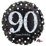 90 Years Old Sparkling Birthday 18″ Balloon
