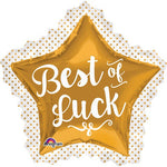 Best Of Luck Gold Star 34″ Balloon