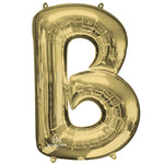 White Gold Letter B 34″ Balloon