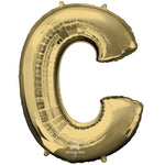 White Gold Letter C 34″ Balloon