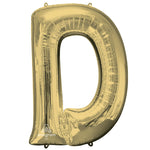 Letter D - Anagram - White Gold 34″ Balloon