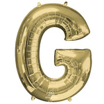 White Gold Letter G 34″ Balloon
