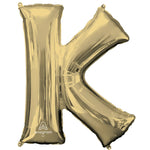 White Gold Letter K 34″ Balloon