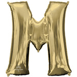 Letter M - Anagram - White Gold 34″ Balloon