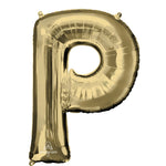 White Gold Letter P 34″ Balloon