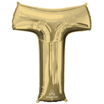White Gold Letter T 34″ Balloon