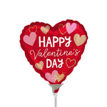 Crafty Happy Valentine's Day Mini Shape (air-fill Only) 9″ Balloon