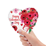 Happy Valentine's Day Lovely Roses Mini Shape (air-fill Only) 9″ Balloon