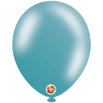 Metallic Turquoise 10" Latex Balloons (100 count)