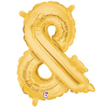 Ampersand - Gold (airfill Only) 14″ Balloon