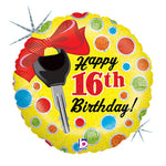 16th Birthday Dots 18″ Balloon