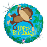 Monkey Buddy Birthday 18″ Balloon