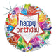 Starburst Birthday 18″ Balloon