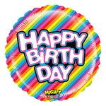 Mighty Birthday Rainbow 21″ Balloon