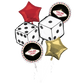 Casino Feeling Lucky Dice Balloon Bouquet